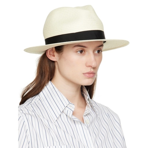 rag & bone Women\'s Panama Hat, White, S-M vacation festival cowgirl cowboy main image 10